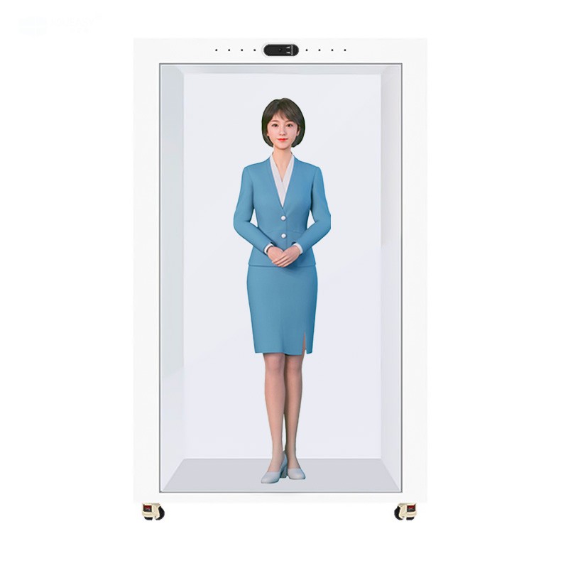 86寸AI數字人透明柜 86寸AI數字人透明柜